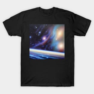 Starry Blue Space T-Shirt